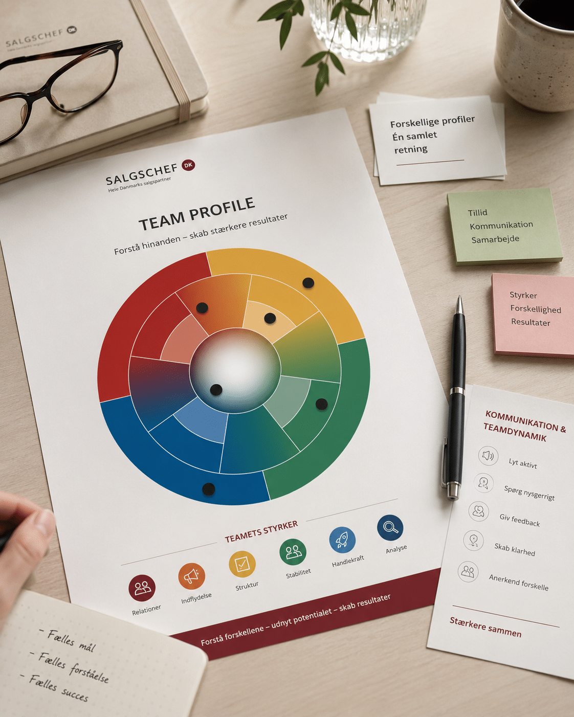 e-stimate profiler brugt i Team Performance Workshop for salgsteams